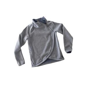 Athleta Girl Crazy Cozy Wrap Sweatshirt Size L 12 Lt Blue Long Sleeve Adorable!